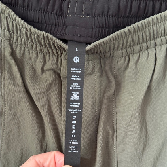 lululemon athletica Olive Green Men's Athletic Shorts - Picture 2 of 5